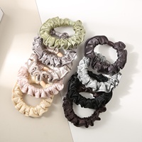 Élastique à cheveux en satin ultra- Polyvalent, minimaliste, fait main, pour femme, nouveau modèle 2025, en fausse soie, pour queue de cheval, haute qualité