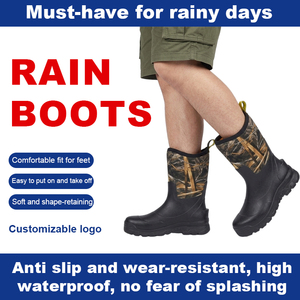 Botas <span class=keywords><strong>de</strong></span> Goma Unisex Desechables, Impermeables, <span class=keywords><strong>de</strong></span> Secado Rápido, Antideslizantes y Duraderas, Botas Cortas <span class=keywords><strong>para</strong></span> Caza, Jardinería, Trabajos en el Patio y Tareas Domésticas - Product Image 1