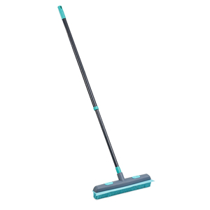 Brosses à pousser pour le nettoyage des poils d'animaux avec poignée <span class=keywords><strong>télescopique</strong></span> Brosse à plancher en caoutchouc pour tapis 2 en 1 <span class=keywords><strong>Balai</strong></span> à pousser en caoutchouc propre - Product Image 2
