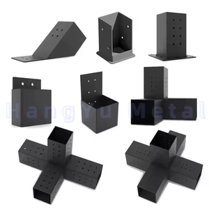 Robuste bricolage bois bois Pergola Gazebo pont garde-corps Kit matériel Pergola poste Base poste ancre rideau mur accessoires - Product Image 5