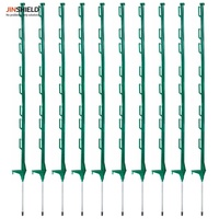 Poteau de clôture électrique en plastique à clips multiples, vente en gros d'usine, pour bétail, moutons et ranchs