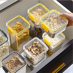 Venta caliente de plástico transparente contenedor de almacenamiento de alimentos secos caja de almacenamiento de granos Almacenamiento de cocina duradero contenedor de alimentos hermético - Product Image 3