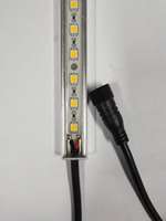 Barre lumineuse LED SMD 5050, 12V, 14.4/7.2W, étanche IP68, profil en Aluminium, ruban de lumière rigide, rvb