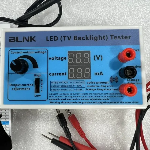 LED Tester with 0-230V Output for TV Repair Supply Voltage 220V for LED Backlight Strip ICs
