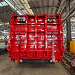 Haute qualité tout nouveau 60-80T capacité 4 essieux acier semi-<span class=keywords><strong>remorque</strong></span> Lowboy Heavy Duty Lowbed <span class=keywords><strong>camion</strong></span> à vendre - Product Image 4