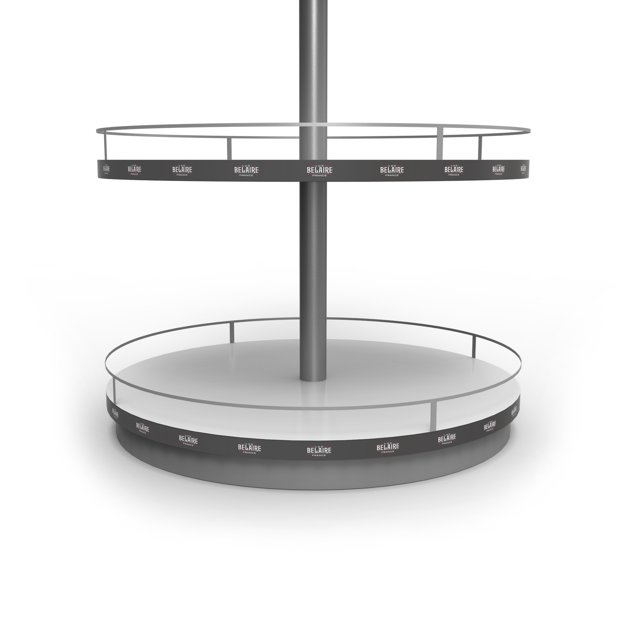 Metal Circular Display Rack 3 Layers for Displaying Alcoholic Liquor in Supermarkets — view 5