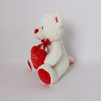 Échantillon 1 jour 3 tailles ours en peluche coeur d'amour avec arc rouge ours, cadeau personnalisé de Saint Valentin pour petite amie, doux comme oreiller