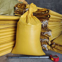 Sac tissé en PP de 50 kg de fabrication chinoise, sac tissé en polypropylène robuste de 100 kg pour l'emballage du riz, des céréales, du maïs, des aliments pour animaux et des engrais