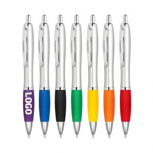 Promotion Wholesale <b>Rubber</b> Cheap <b>Plastic</b> Ball Pen With Custom Logo for Hotel - Product Image 1