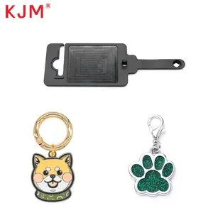 KJM Factory Sells Customizable LOGO Dog Rubber Nameplate Pet Travel Accessories