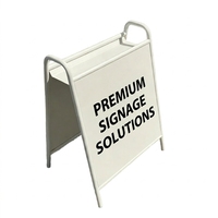 Nouvelle conception – Solutions de signalétique PREMIUM – Panneau publicitaire personnalisé pour magasin – Cadre métallique – Panneau de café avec couleur de peinture au choix