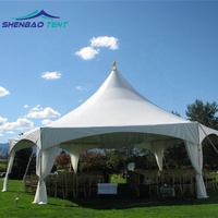 Tente Pagode Amovible Extérieure en PVC 3x3m 5x5m 6x6m, Tentes de Réception Transparentes de l'Usine Chinoise