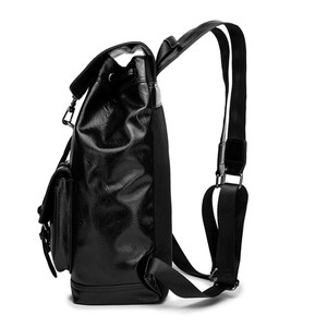 Hot Selling School <strong>Backpack</strong> Wholesale Simple <strong>Black</strong> Drawstring <strong>Backpack</strong> Bag Custom PU Leather <strong>Backpack</strong> Bag <strong>for</strong> <strong>Women</strong> and Men - Product Image 4