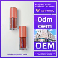 Crème multi-usage velours 2026 pour lèvres, yeux et joues avec gloss et laque, maquillage complet du visage, taille standard, fabriqué en Chine