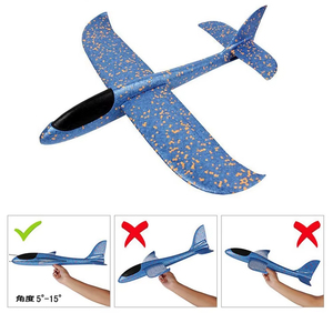 Aereo Giocattolo in Schiuma da Lanciare a Mano, Modello di Aeroplano per Esterni, Aliante Resistente in EPP, Aereo da Lancio Antirottura - Product Image 5