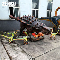 Décoration de parc extérieur Halloween modèle animatronique de dinosaure modèle intérieur en métal modèle animatronique centre commercial aéroport public garderie