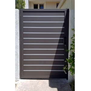 Nuevo estilo Horizontal <span class=keywords><strong>de</strong></span> un solo Panel <span class=keywords><strong>de</strong></span> aluminio principal moderno puerta <span class=keywords><strong>de</strong></span> entrada peatonal diseños para el hogar - Product Image 4
