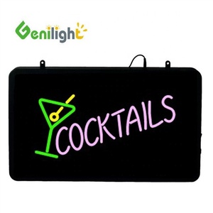 Genilight High Quality Super Brightness LED Rectangle <strong>Cocktail</strong> Cup <strong>Neon</strong> <strong>Sign</strong> Waterproof AC 110-220V Customizable Advertising - Product Image 4