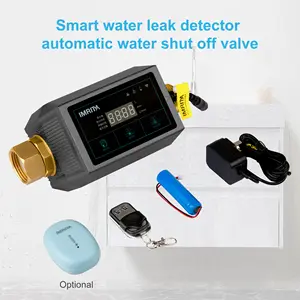 IMRITA Smart Home Pipe sistema di rilevamento perdite d'acqua valvola di arresto automatico delle perdite rilevatore di perdite d'acqua per tutta la casa