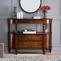 Console américaine, semi-circulaire, table console européenne de luxe simple et légère, buffet décoratif de couloir, salon