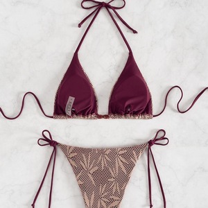 2026 Beach Ladies Two Piece String <strong>Bikini</strong> Set <strong>Mikro</strong> Triangle for Women Sexy Brazilian Slingshot Swimwear Lace Swimsuit Supplier - Product Image 4