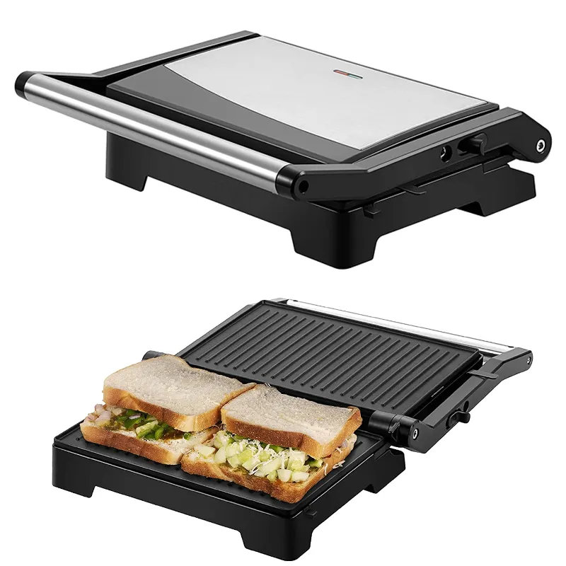 2023 Thuisgebruik Nieuw Ontwerp Contact Grill Elektrische Sandwichpaneel Grill/Contact Grill Panini Maker