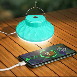 Turquoise Plastic Outdoor Solar Powered <b>LED</b> Light IP20 5000K Daylight Smd2835 CRI 85 Dimmable Portable Modern Design - Product Image 2
