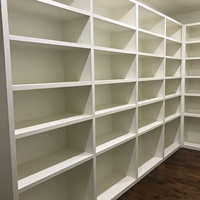 Vitrine d'exposition en bois avec éclairage LED, multi-niveaux, sur mesure pour boutique de détail