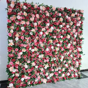 Wedding Decoration Ceremony Gradient Panels Marriage Floral Wall Backdrop For Event