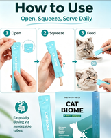 Pâte Probiotique Cat Biome pour Chats avec L. Plantarum – Complément de Soutien Digestif et Intestinal – OEM