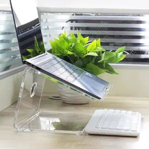 Acrylic Laptop Stand Laptop Raiser Laptop Cooling Support Holder Compatible with MacBook Air Mac Pro Dell Notebooks