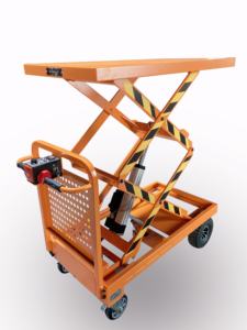 अनुकूलन योग्य भारी शुल्क इलेक्ट्रिक चार पहिया स्टील ट्रॉली औद्योगिक गोदाम हाथ ट्रक उठाने वाले ट्रक - Product Image 6