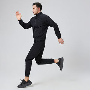 Tweny8 קידום מותג באיכות גבוהה מלאי חליפה להגדיר גברים ניילון שחור ספורט בגדי טרנינג רגיל - Product Image 2