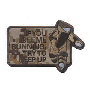 EOD <span class=keywords><strong>Regardez</strong></span>-<span class=keywords><strong>moi</strong></span> courir. Insigne d'passionné tactique Tri-Flank Seal. Badge brodé Velcro. - Product Image 3
