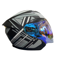 2025 haute qualité classique Double lentille ABS casque de moto détachable protège-dents DOT authentification casque de moto