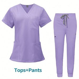 Uniformes Quirúrgicos Personalizados para Mujer, Uniformes Médicos Elásticos, Pantalones Tipo Jogger de Secado Rápido, Ropa de Trabajo para Enfermeras, Fabricante OEM - Product Image 3