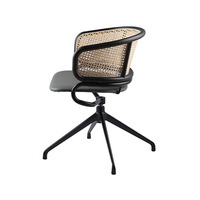 Chaise de salle à manger rotative, en rotin, confortable, en osier, pour Restaurant, personnalisé, DC-1698B