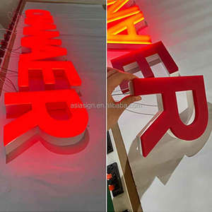 Lettere in acrilico effetto gelatina con illuminazione, lettere luminose <span class=keywords><strong>tridimensionali</strong></span> personalizzate per insegne di negozi - Product Image 5