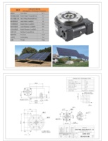 Unité de transmission de précision SE3 pour support solaire à axe unique, tracker photovoltaïque