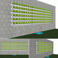 Système hydroponique NFT pour culture sans sol, mur végétal, culture de légumes et de fraises, jardinière à tuyaux pour balcon et école