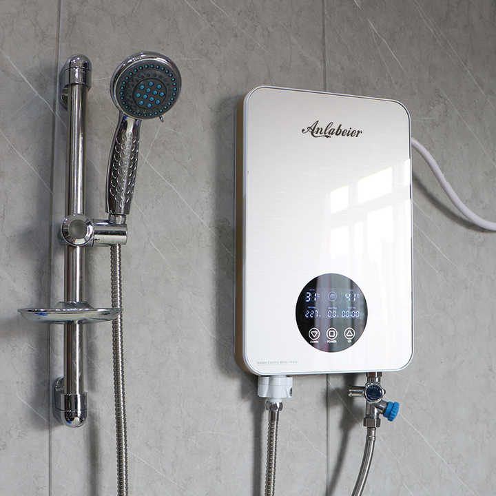 Source 220V plastic case instant water heat geyser low power consumption  unlimited water capacity on m.alibaba.com