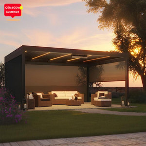 Gemotoriseerd Buiten Regendicht Aluminium Pergola Bioclimatic Lamellen Tuin Luifel Voor Patio Tuinhuisje Bioclimatic - Product Image 1