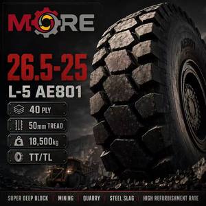ยาง OTR ขนาด 26.5-25 รุ่น L5 AE801 40PR ลายดอกยางลึกพิเศษ สำหรับงานเหมือง ขุดดิน บดอัดหิน รถดันดิน รถบรรทุกหนัก - Product Image 3