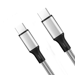 30CM <b>USB</b> C to <b>USB</b> C 3A Charging Cable with Nylon Jacket Compatible with Wide Range Audio Accessories Mobile Power for Earphones - Product Image 2