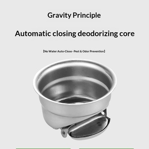 OEM Thickened Stainless Steel Rectangular Brushed Surface Modern Minimalist Design Odor-Proof Floor Drain for Bathroom Toilet - Product Image 4