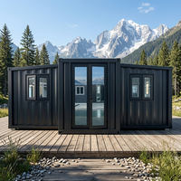 Vente en gros de maisons conteneurs extensibles de 20 et 40 pieds, maison de grand-mère, 2 chambres, maison préfabriquée portable et mobile