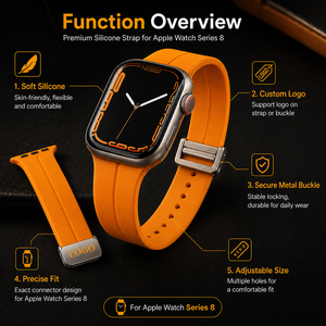 Correa de Reloj de Silicona de Lujo con Cierre Magnético de 38mm 45mm 49mm para Apple IWatch Serie 8 - Product Image 5