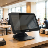 Terminal de vente tactile capacitif Windows GL-G156, Intel I5, résolution 1366x768, base pliable pour caissiers de restaurant