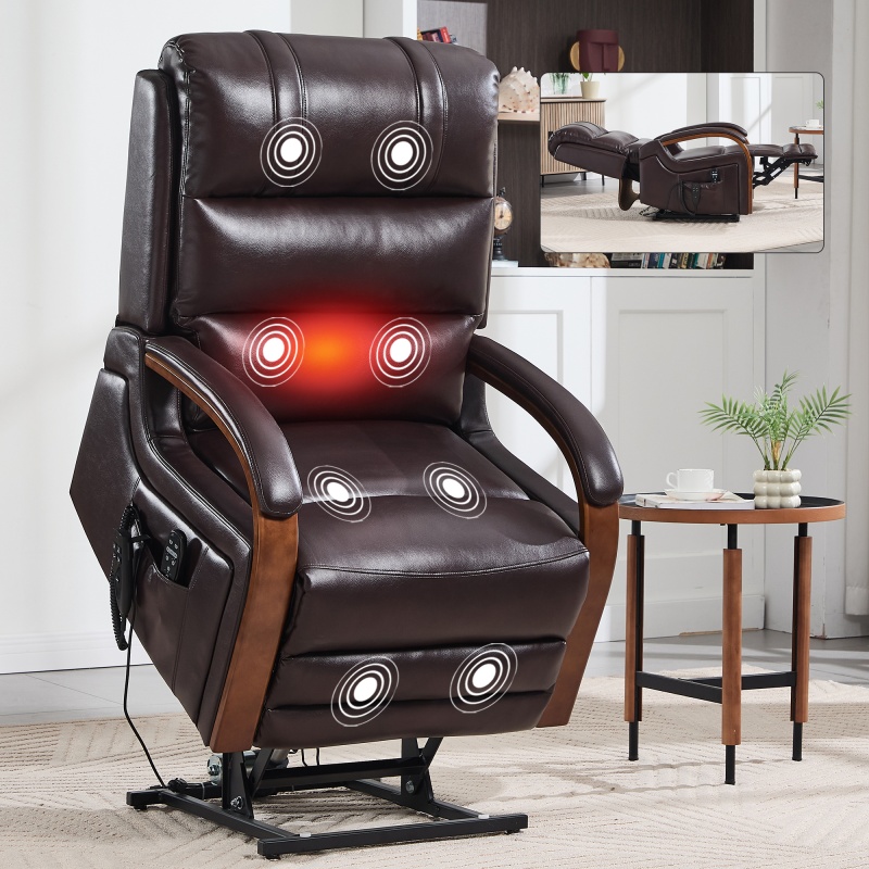 Brown + Faux Leather