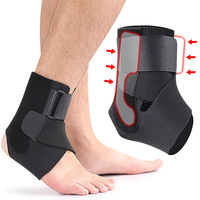 Attelle de cheville pour sports de plein air, cyclisme, basketball, badminton – Équipement de protection à soutien fixe avec sangle de compression en PP – Usage adulte